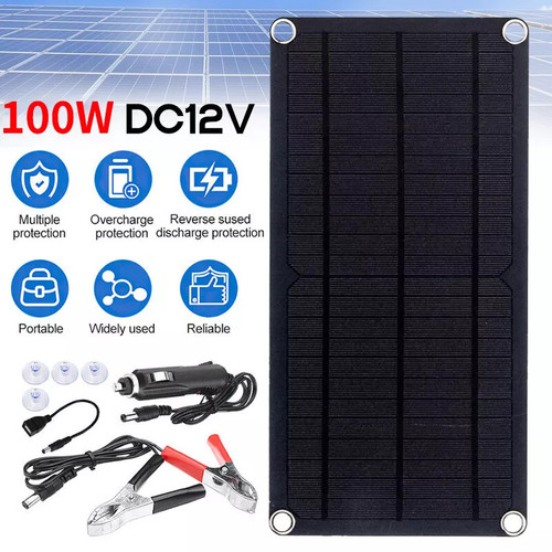 100w solar panel kit set - 100w,