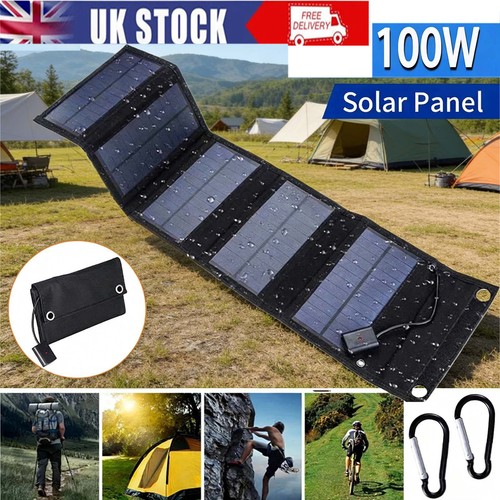 100w usb solar - usb, folding