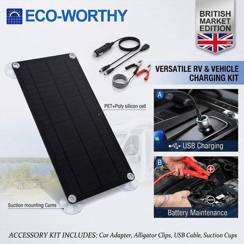 100w solar panel kit 12v - kit,