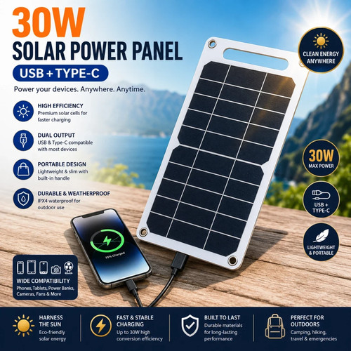 30w portable solar - portable, panel