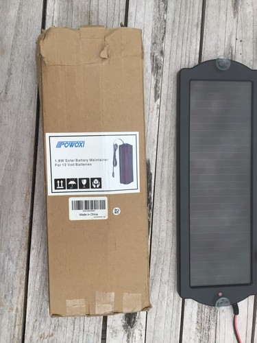 Solar car battery charger - battery, with